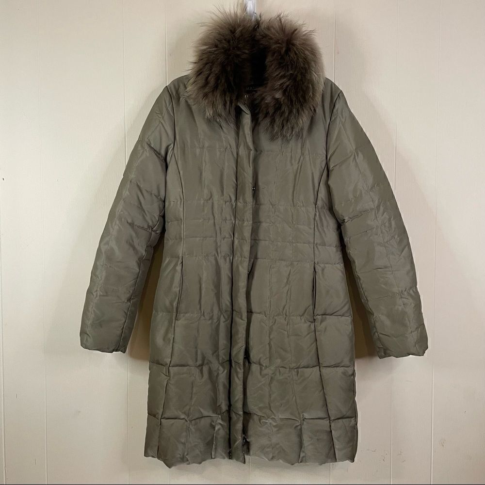 1 Madison Down and Feather Puffy Parka Fur Trim